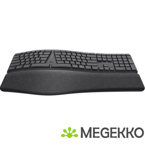 Grote foto trust keyra ergonomisch toetsenbord draadloos zwart computers en software toetsenborden