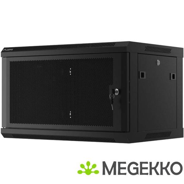 Grote foto lanberg wf01 6406 23b rack 6u wandrek zwart computers en software behuizingen en kasten