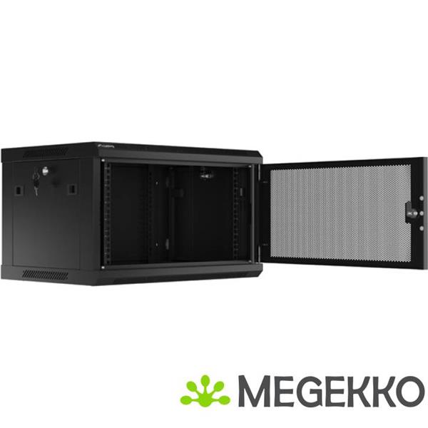 Grote foto lanberg wf01 6406 23b rack 6u wandrek zwart computers en software behuizingen en kasten