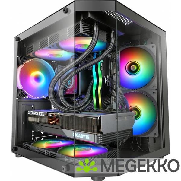 Grote foto mars gaming mc 3tlite mini tower zwart computers en software behuizingen en kasten