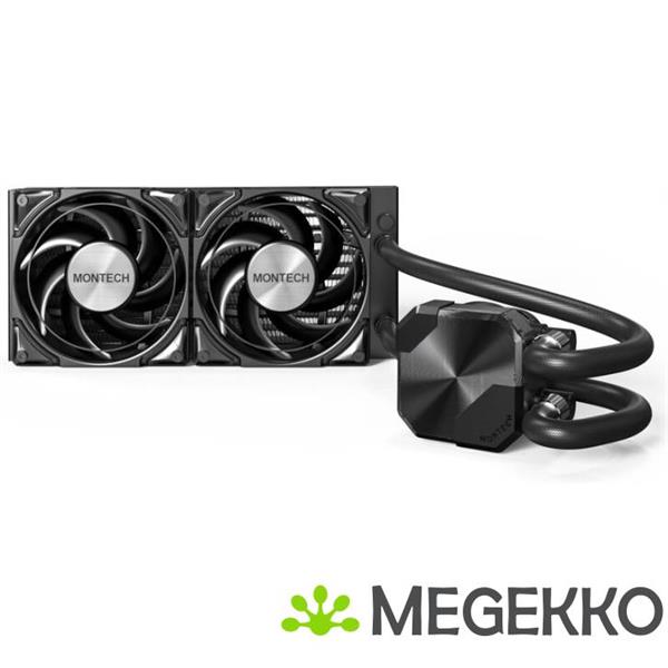 Grote foto montech hyperflow silent 240 zwart computers en software overige computers en software