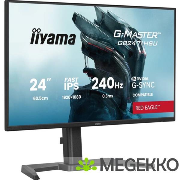 Grote foto iiyama g master g2471hsu b1 24 full hd ips 240hz gaming monitor computers en software overige computers en software