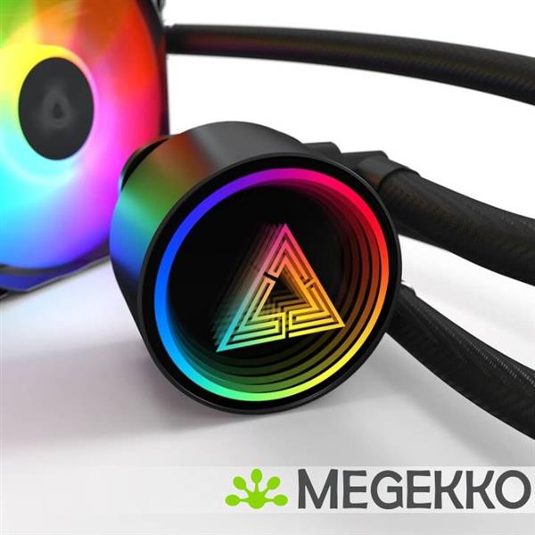 Grote foto montech lightflow 240 argb zwart computers en software overige computers en software