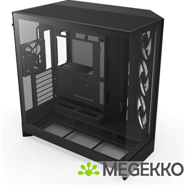 Grote foto nzxt h9 flow rgb black 2025 computers en software behuizingen en kasten