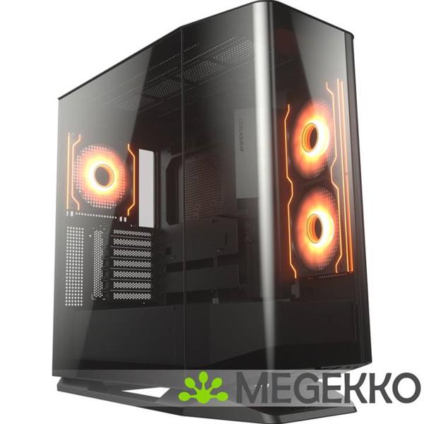 Grote foto cougar gaming fv270 rgb midi tower zwart computers en software behuizingen en kasten