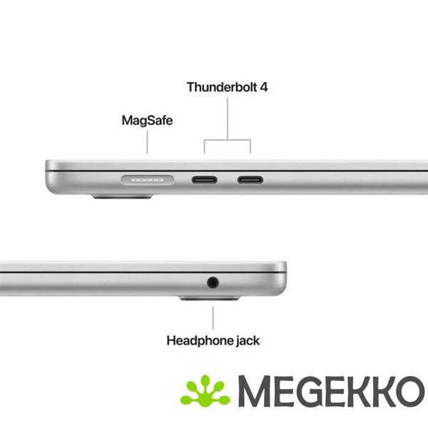 Grote foto apple macbook air 2026 15.3 m5 silver computers en software overige computers en software