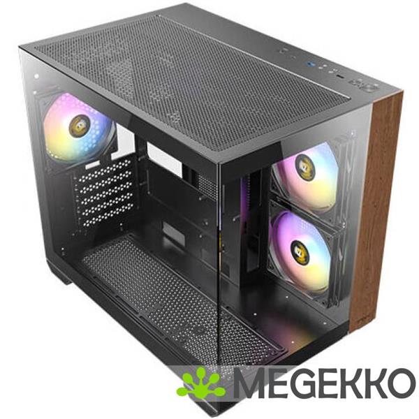 Grote foto antec cx600m wood argb black computers en software behuizingen en kasten
