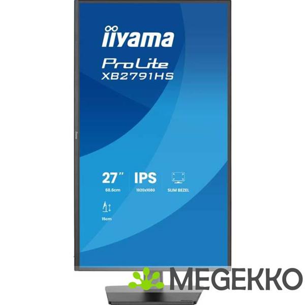 Grote foto iiyama prolite xb2791hs b1 27 full hd ips monitor computers en software overige computers en software