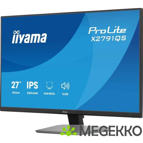 Grote foto iiyama prolite x2791qs b1 27 quad hd ips monitor computers en software overige computers en software