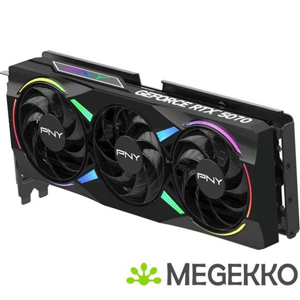 Grote foto pny geforce rtx 5070 12gb argb overclocked triple fan computers en software videokaarten