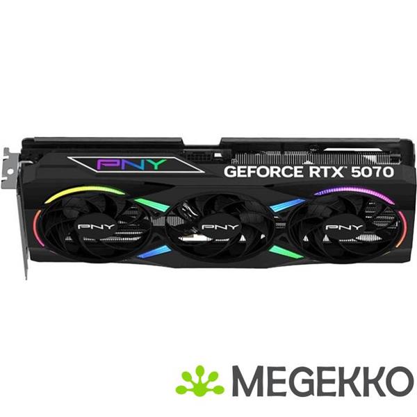 Grote foto pny geforce rtx 5070 12gb argb overclocked triple fan computers en software videokaarten