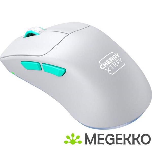 Grote foto cherry xtrfy m64 wit ergonomische draadloze gaming muis computers en software overige computers en software
