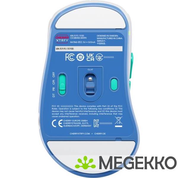 Grote foto cherry xtrfy m64 wit ergonomische draadloze gaming muis computers en software overige computers en software