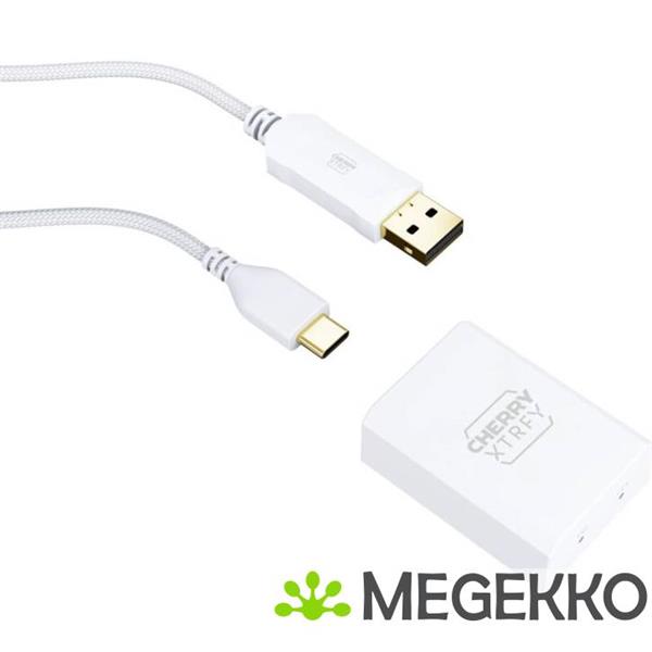 Grote foto cherry xtrfy m64 pro wit ergonomische draadloze 8k gaming muis computers en software overige computers en software