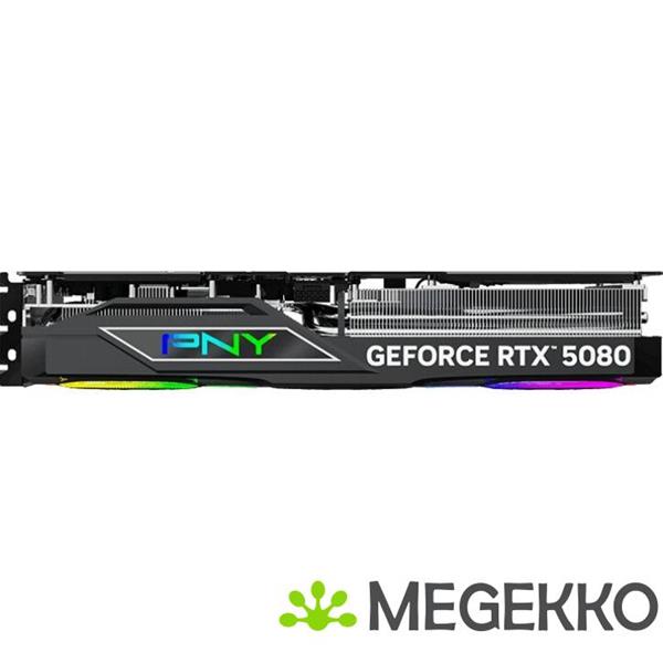 Grote foto pny geforce rtx 5080 16gb argb overclocked triple fan computers en software videokaarten