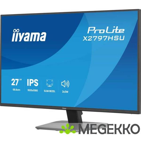 Grote foto iiyama prolite x2797hsu b1 27 full hd ips monitor computers en software overige computers en software