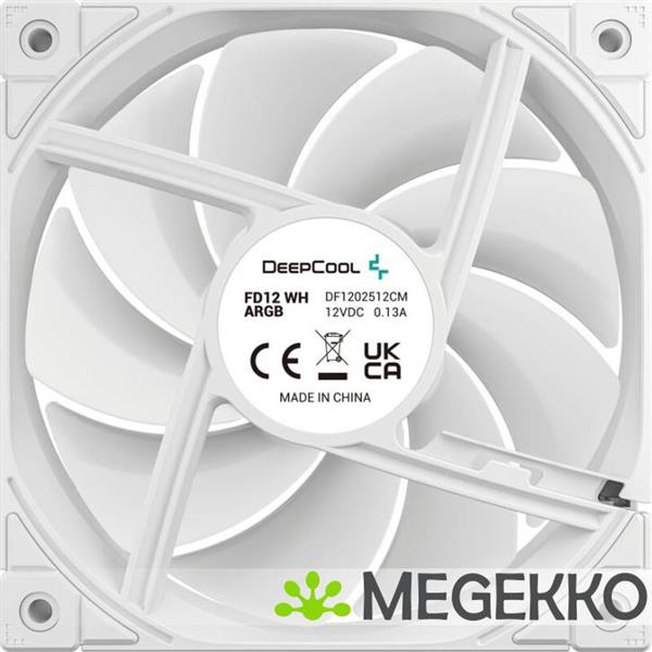 Grote foto deepcool fd12 argb white computers en software overige computers en software