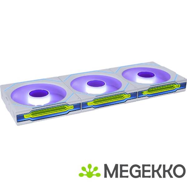 Grote foto lian li uni fan sl inf 140 wireless 1 pack white computers en software overige computers en software