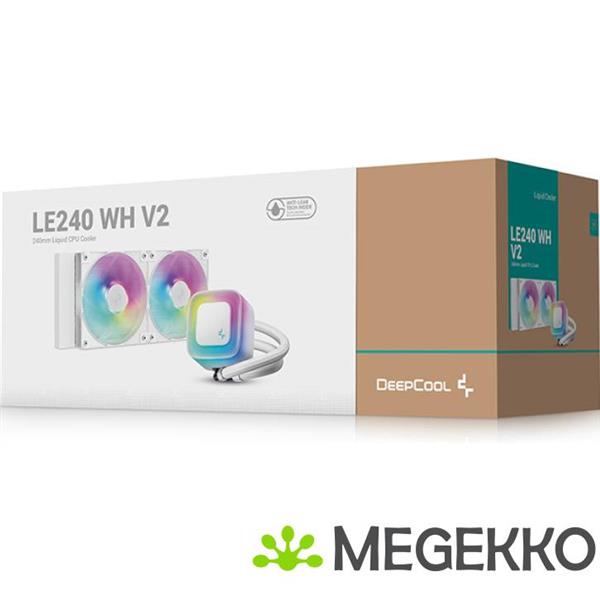 Grote foto deepcool le240 v2 white computers en software overige computers en software