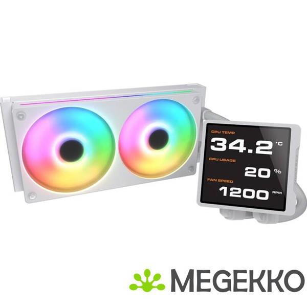 Grote foto cougar poseidon vistek pro argb 240 wit computers en software overige computers en software