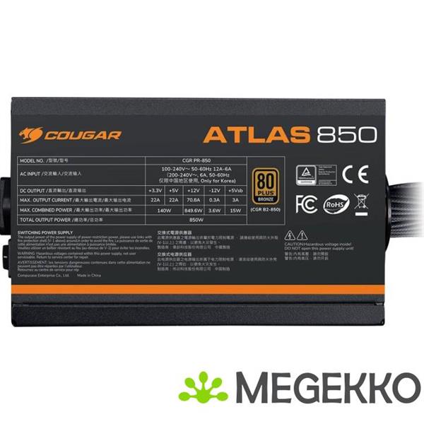 Grote foto cougar gaming atlas 650w 80 plus bronze atx zwart computers en software overige