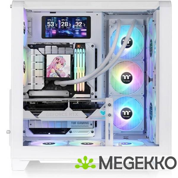 Grote foto thermaltake view 390 air midi tower wit computers en software behuizingen en kasten