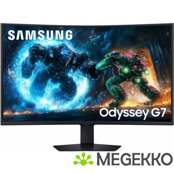 Grote foto samsung odyssey g7 ls37fg756euxen uhd 37 4k 165hz curved va gaming monitor computers en software overige computers en software