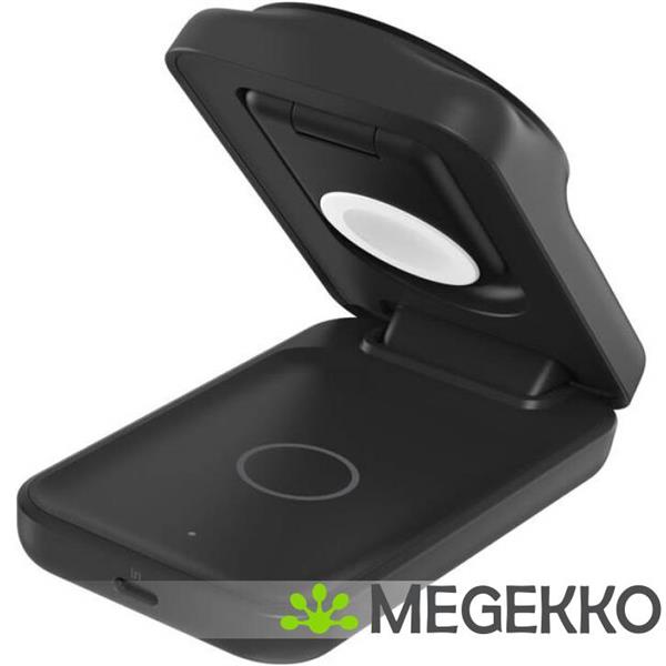 Grote foto belkin ultracharge 25w qi2 3in1 magnetic charger eu black square binnen audio tv en foto algemeen