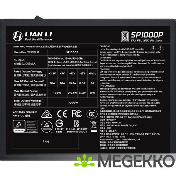 Grote foto lian li sp platinum 1000w black computers en software overige