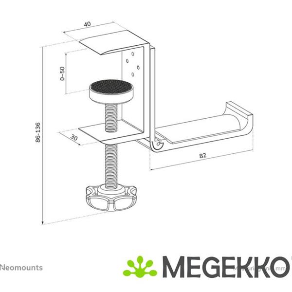 Grote foto neomounts ads11 171sl headset houder universeel audio tv en foto koptelefoons