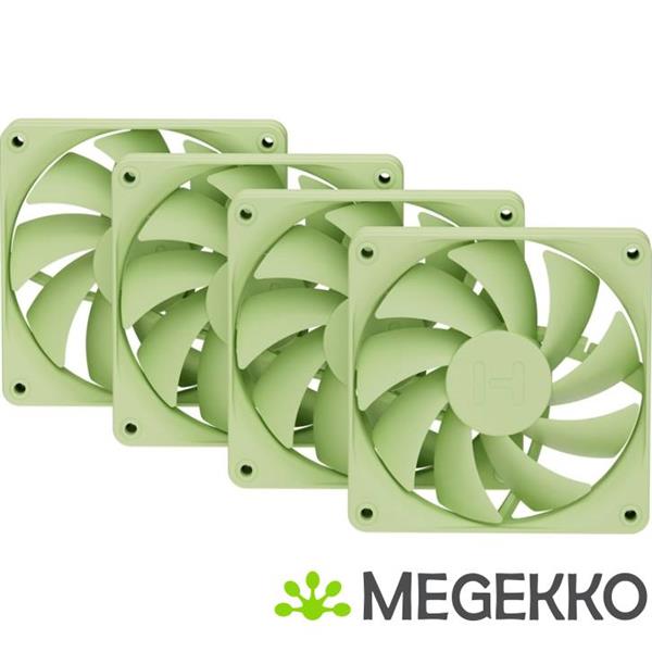 Grote foto hyte fa12 120mm pwm fan 4 pack matcha milk computers en software overige computers en software