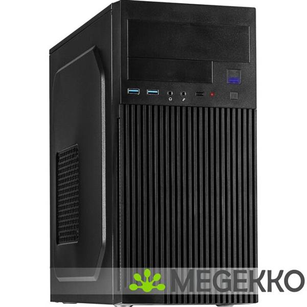 Grote foto inter tech it 6521 straight zwart computers en software behuizingen en kasten