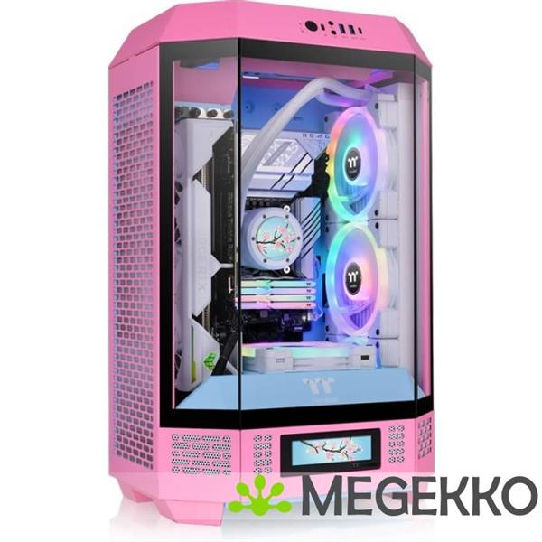 Grote foto thermaltake the tower 300 bubble pink computers en software behuizingen en kasten
