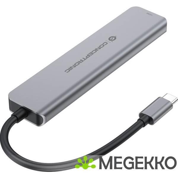 Grote foto conceptronic donn33g laptop dock poortreplicator bedraad usb 3.2 gen 1 3.1 gen 1 type c zilver computers en software overige computers en software