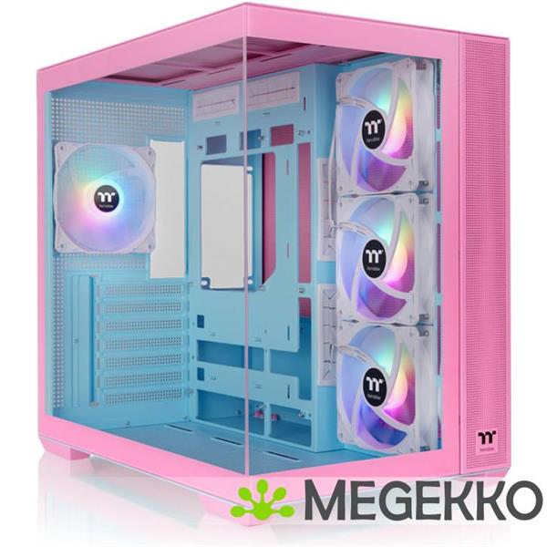 Grote foto thermaltake view 380 tg argb midi tower wit computers en software behuizingen en kasten