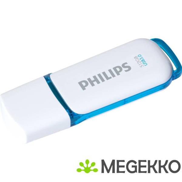 Grote foto philips fm51fd75b usb flash drive 512 gb usb type a 3.2 gen 1 3.1 gen 1 wit computers en software harde schijven
