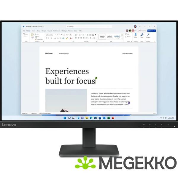 Grote foto lenovo l24 4e 24 full hd 100hz ips monitor computers en software overige computers en software