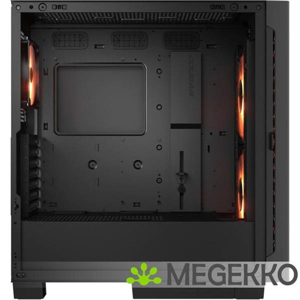 Grote foto cougar gaming airface eco rgb midi tower zwart computers en software behuizingen en kasten
