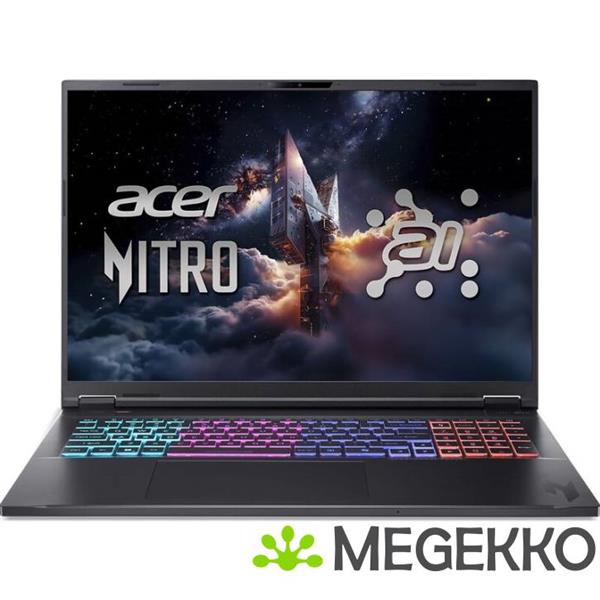 Grote foto acer nitro 18 ai an18 61 r1wp 18 amd ryzen 9 rtx 5070 ti gaming laptop computers en software overige computers en software