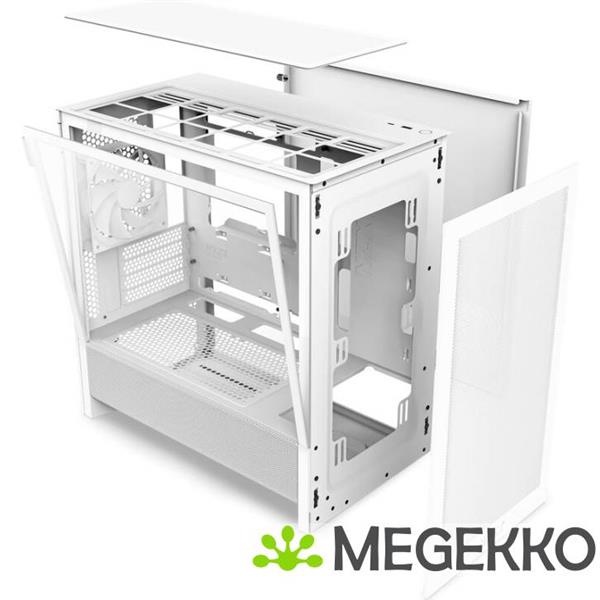 Grote foto nzxt h3 flow white computers en software behuizingen en kasten