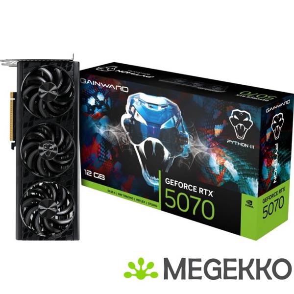 Grote foto gainward geforce rtx 5070 python iii 12gb gddr7 computers en software videokaarten