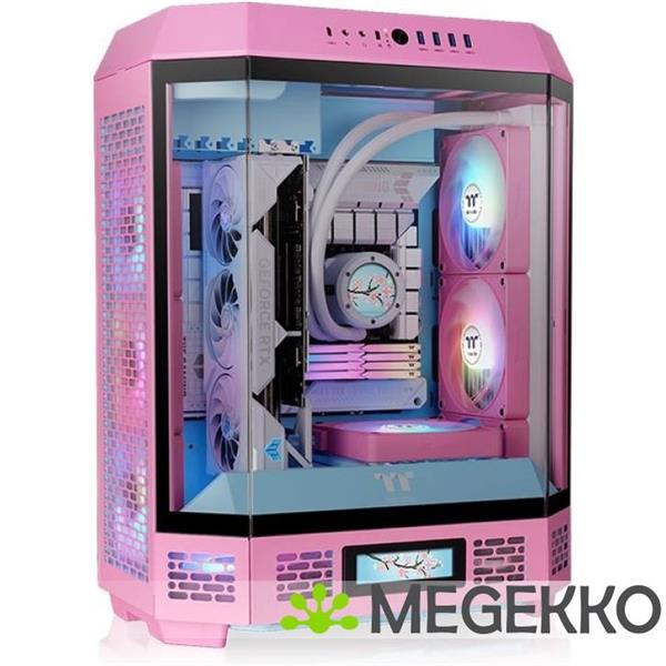 Grote foto thermaltake the tower 600 bubble pink computers en software behuizingen en kasten
