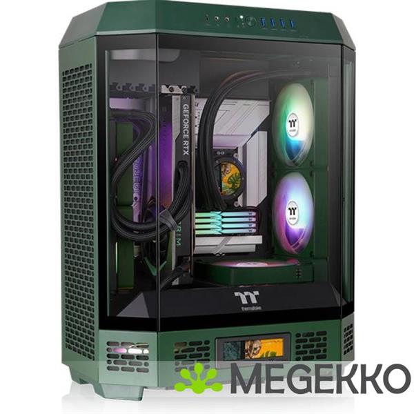 Grote foto thermaltake the tower 600 racing green computers en software behuizingen en kasten