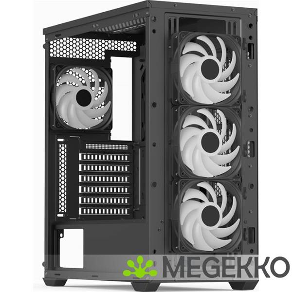 Grote foto aerocool d501a midi tower zwart computers en software behuizingen en kasten