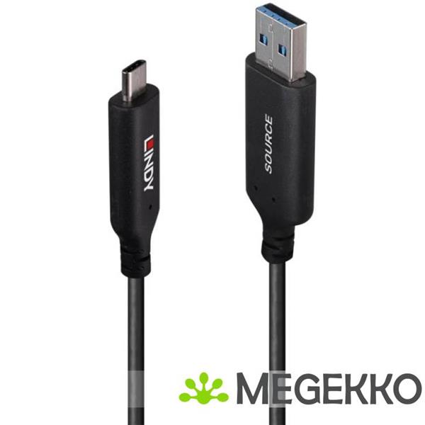 Grote foto lindy 43395 usb kabel usb 3.2 gen 1 3.1 gen 1 10 m usb a usb c zwart computers en software overige computers en software