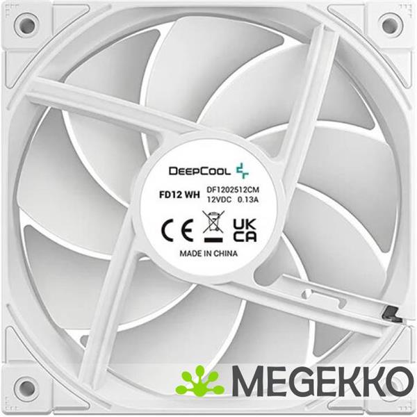 Grote foto deepcool r fd12 whnpn1 g koelsysteem voor computers computer behuizing ventilator 12 cm wit 1 stuk s computers en software overige computers en software