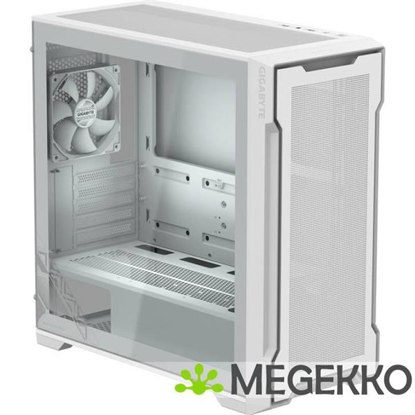 Grote foto gigabyte c102 glass midi tower wit computers en software behuizingen en kasten