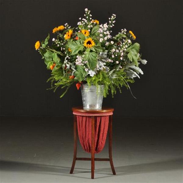 Grote foto antieke bijzettafels knottenmandje op sabelpootjes ca. 1900 ook handig als handschoenmandje of wij antiek en kunst stoelen en banken