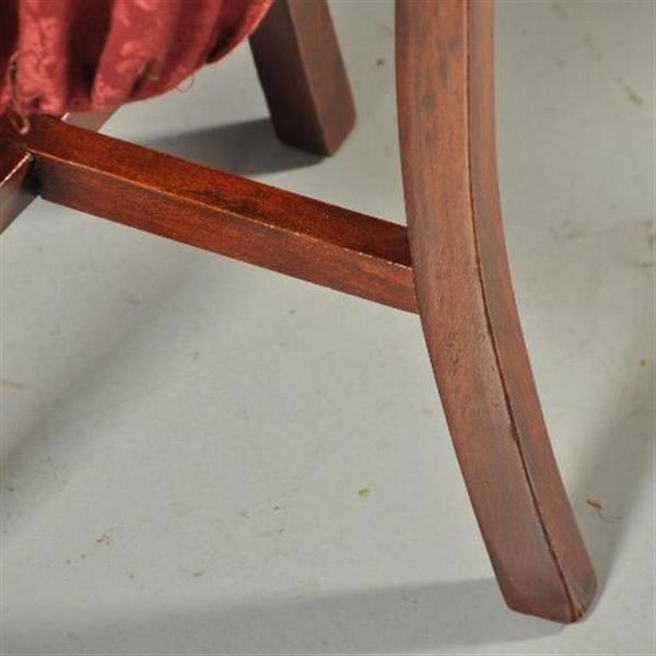 Grote foto antieke bijzettafels knottenmandje op sabelpootjes ca. 1900 ook handig als handschoenmandje of wij antiek en kunst stoelen en banken