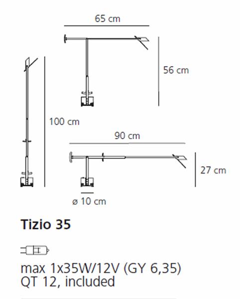 Grote foto artemide tizio 35 grijs huis en inrichting tafellampen
